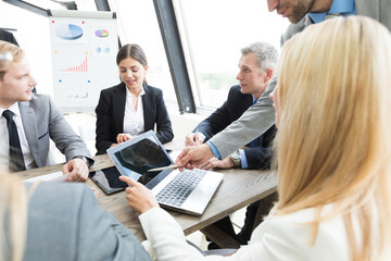 Poster - business people meeting