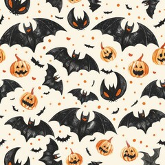 Wall Mural - Halloween Pattern