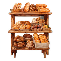 Wall Mural - assortment of bread