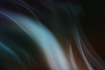 Wall Mural - close up of smoke abstract on black background