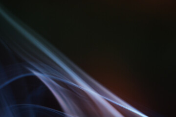 Wall Mural - close up of smoke abstract on black background