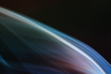 Wall Mural - close up of smoke abstract on black background
