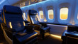 © WETDREAM - A plane with two rows of seats and a window in the middle