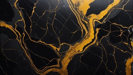 Wall Mural - Abstract yellow marble texture background with yellow and black pattern.