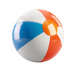 © ngstock - Vibrant beach ball with colorful stripes; perfect for summer fun at the beach or pool. High-resolution image suitable for various uses.