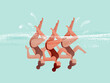 © Xènia Besora Sala/Stocksy - Fit females swimming upside down