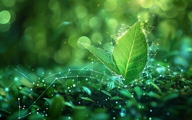 Wall Mural - combining images and graphics for sustainable energy