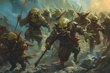 Wall Mural - goblin horde