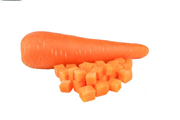 Wall Mural - carrot isolated on transparent with png.