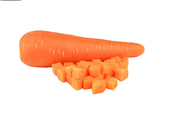 Wall Mural - carrot isolated on transparent with png.