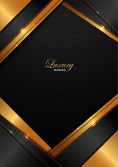 Wall Mural - diagonal oblique lines realistic luxury black and gold color, vertical mosaic background, perfect marketing materials, modern frame banner website.