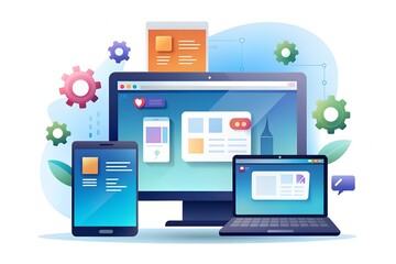Crafting Responsive Layouts: Cross-Platform Website and Mobile App Development