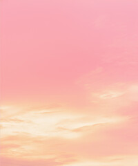 Wall Mural - pink sky and clouds background