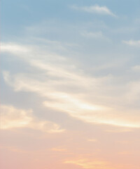 Wall Mural - pink sky and clouds background