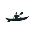 © katsumatakun - man kayak sport logo vector illustration template design