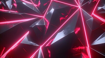 futuristic black background with red light technology
