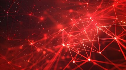 futuristic black background with red light technology