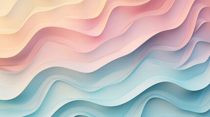 A colorful wave with a pink and blue gradient