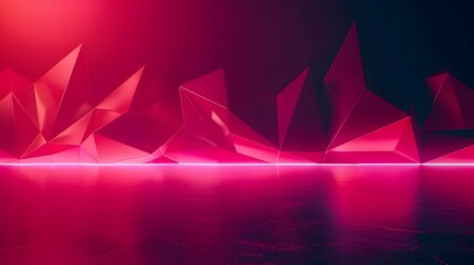 futuristic black background with red light technology