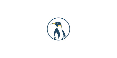 Wall Mural - Creative penguin logo design with unique concept , premium vector