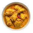 © Sim - chicken curry top view full length on transparency background PNG
