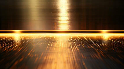 A gold colored background with a line of light shining on it. The light is coming from the top left corner