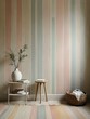 © BOJOShop - Striped Wall with Wooden Floor and Rustic Decor.
