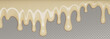 © klyaksun - Beige liquid substance isolated on transparent background. Vector realistic illustration of melting vanilla ice cream, condensed milk flowing on dessert, 3d color paint splash, sweet icing drops