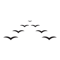 birds flying icon vector eps