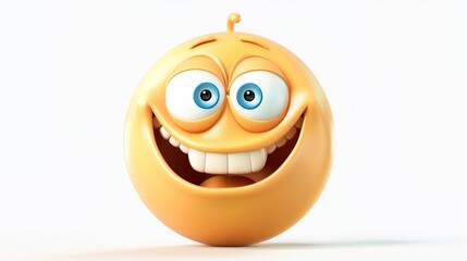 A silly cartoon emoji with crossed eyes and a goofy smile on a white background.