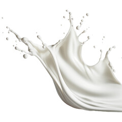 Wall Mural - milk splash isolated on white background