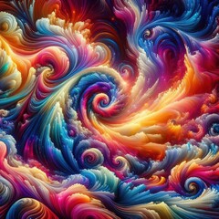 Wall Mural - psychedelic art wallpaper