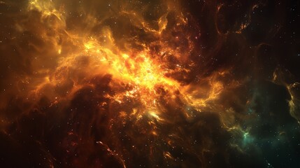 Wall Mural - A stunningly realistic photo of a vibrant nebula in 4K resolution, showcasing its intricate details and mesmerizing colors