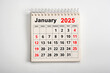 © Celt Studio - January 2025. Resolution, strategy, solution, goal, business and holidays. Date - month January 2025. Page of annual monthly calendar January 2025