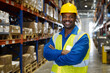 © insideFairy - warehouse worker in safety gear smiles at the camera