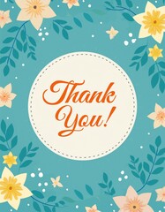 thank you card poster template