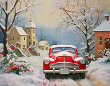 Winter Day Painting Free Stock Photo - Public Domain Pictures