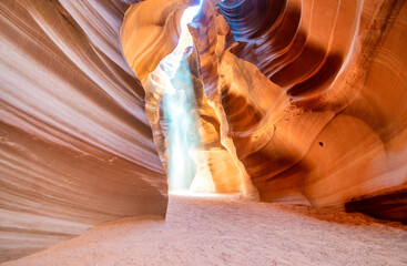 Canvas Print - Navajo Upper Antelope Canyon within Lake Powell Navajo Tribal Park near Page