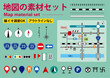 © Kaoré - 編集可能な地図や案内図の素材セット