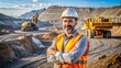 © Bounpaseuth - A portrait of a mining engineer, possibly with mining equipment or mine sites in the background, symbolizing expertise in mineral extraction and resource management.