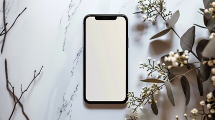 Smartphone mock up illustration generated by ai