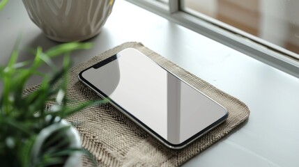 Smartphone mock up illustration generated by ai
