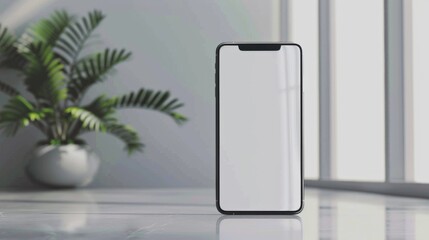 Smartphone mock up illustration generated by ai