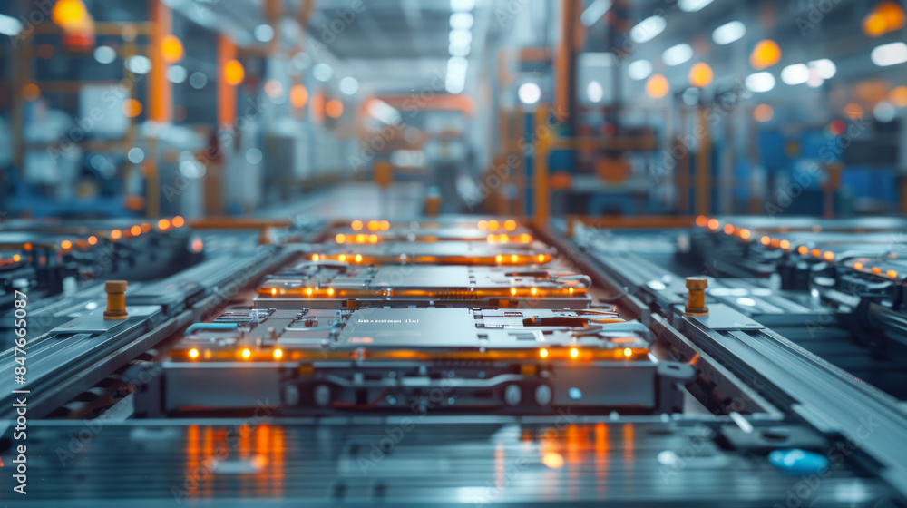 Lithium-ion batteries are used in electric vehicles. They are made in ...