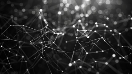 Abstract illustration of black network technology