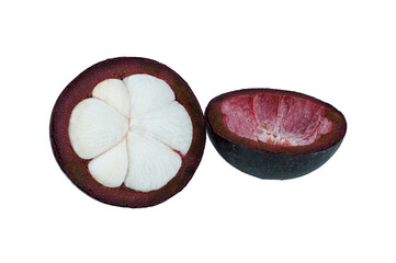 Wall Mural - mangosteen isolated on transparent.