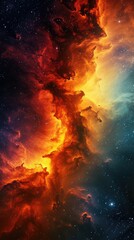 Wall Mural - Abstract painting of Star field background . Glow swirls night sky.	