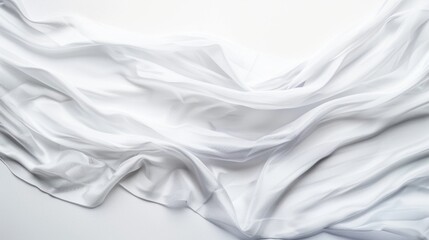 White textile banner mock up illustration generated by ai