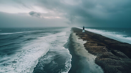 Wall Mural - storm over the ocean