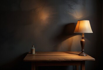 Wall Mural - lamp on the table